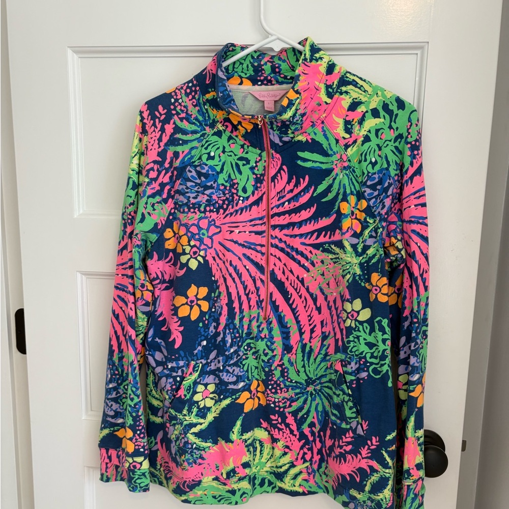 Lilly Pulitzer Tropical Print Women's Skipper Popover
